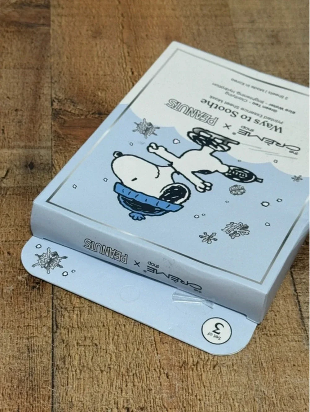 The Creme shop x peanuts face masks 3 pack new